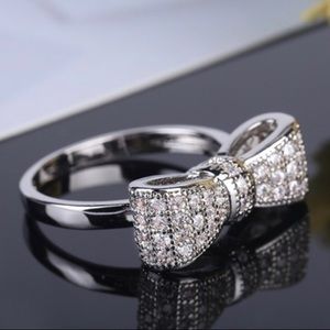 Ring, Silver Bow Knot, Brand New
